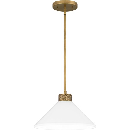 Quoizel Ira 1-Light Weathered Brass Pendant QP5614WS